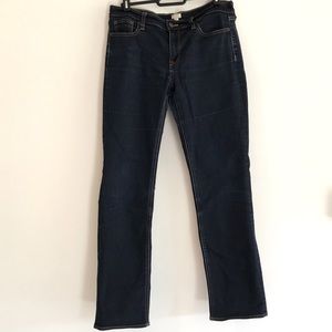 J. Crew Factory straight leg stretch jeans 29 waist 31 length dark wash